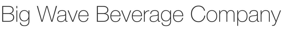 Big Wave Beverage Company logo